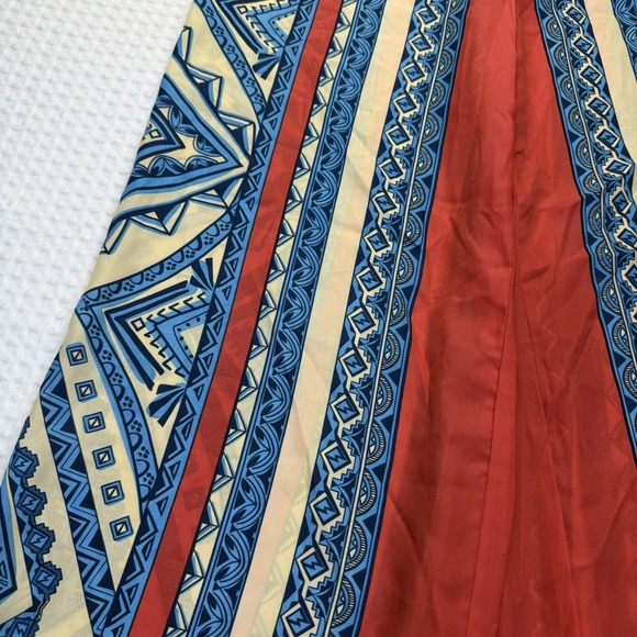 Jealous Tomato Women's High Waistband Wide Leg Palazzo Pants Flowy Red Multi M - Picture 6 of 6